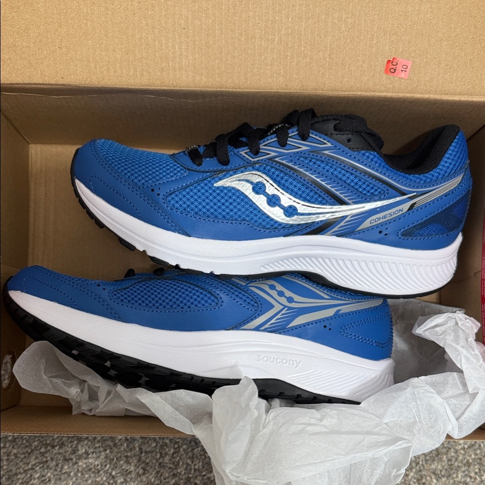 Saucony Blue and White Athletic Sneakers